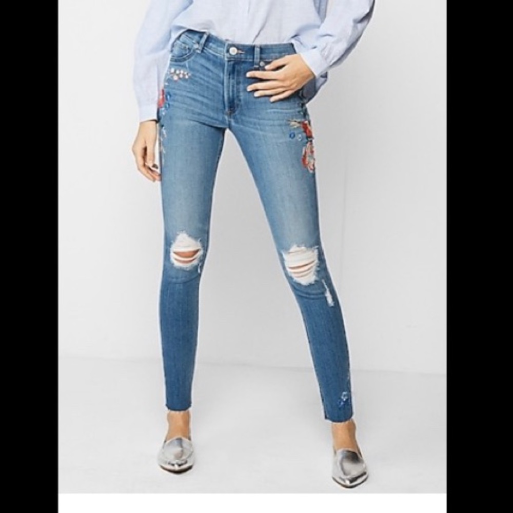 Jean leggings mid rise